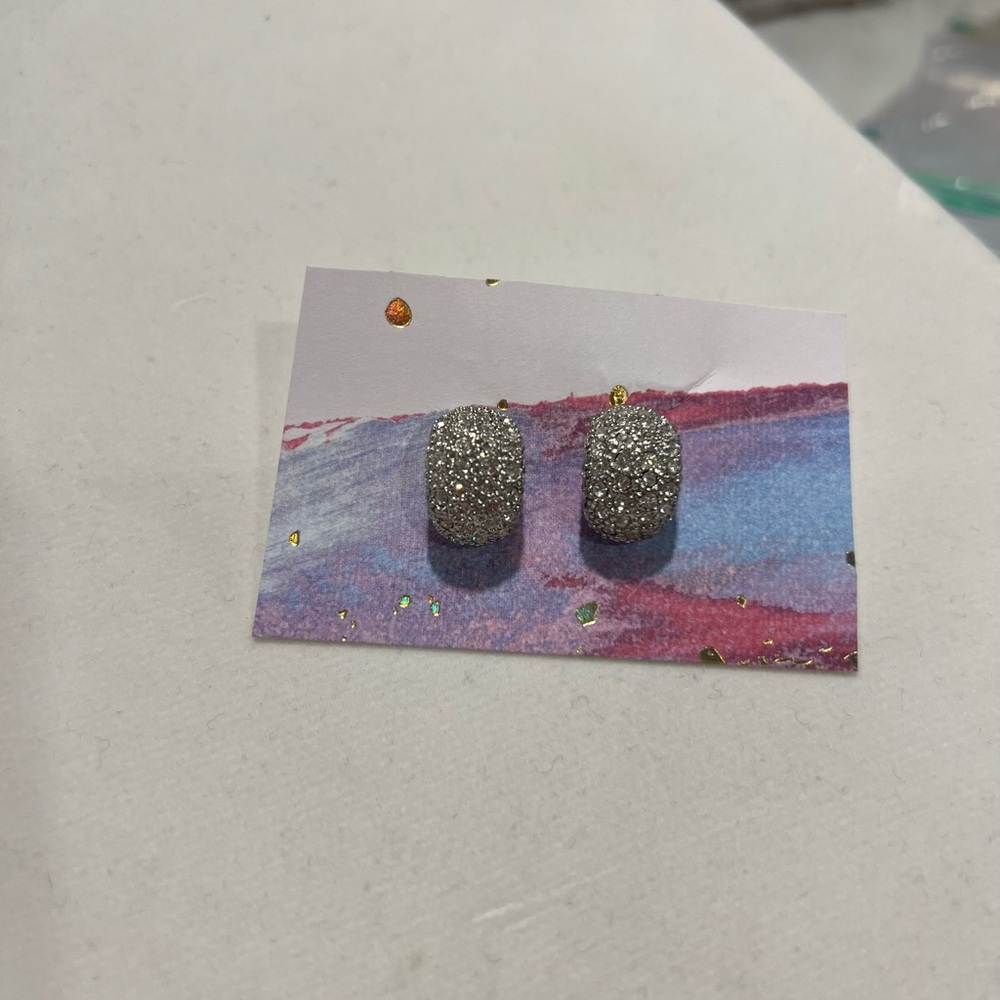 Sparkling Silver Stud Earrings